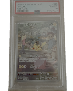 pokemon tcg: pikachu (sv2a 173) psa 10 jp