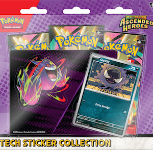 pokémon tcg: mega evolution ascended heroes tech sticker collection ghastly