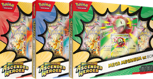 pokémon tcg: mega evolution ascended heroes meganium ex/emboar ex box/feraligatr ex